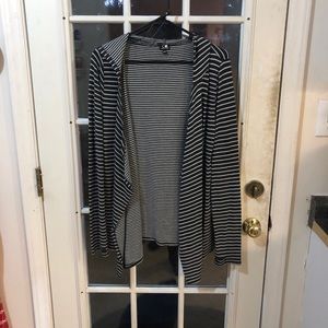Striped oversized cardigan